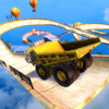 GT racing car stunts megaramp extreme jumping 2020 icon