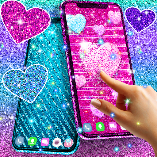 Various glitter live wallpaper icon