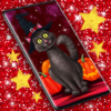 Halloween Black Cat Wallpaper icon