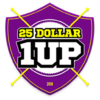 25$1up: Earn 100% commission Passive income icon