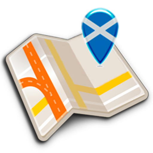 Map of Scotland offline icon