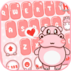 Pink Cute Hippo Theme icon