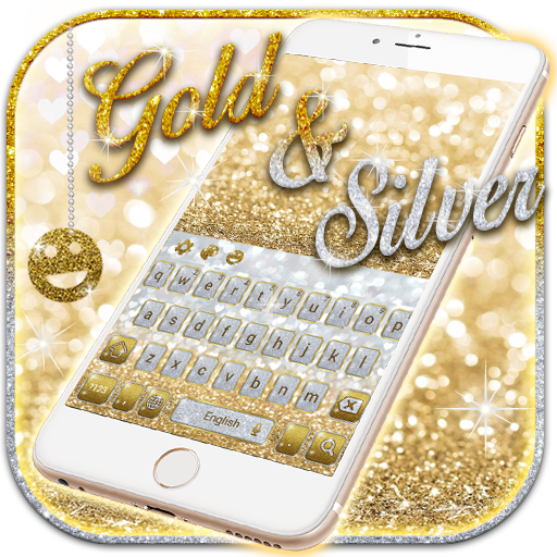 Gold and Silver Glitter Keypad icon