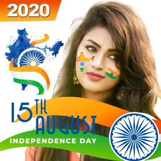 Indian Flag face photo editor & 15th August DP icon