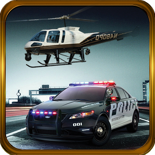 Police HelicopterCriminal car icon