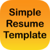 Simple Resume Template icon