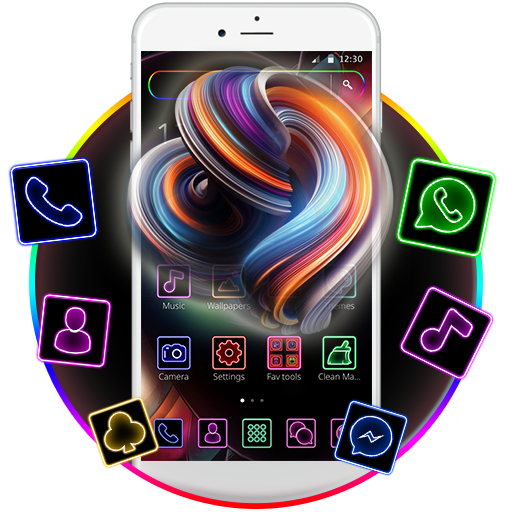 Multicolor Neon Theme icon