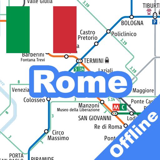 Rome Metro Map & Route Offline icon