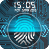 Fingerprint lock screen icon