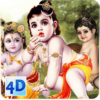 4D Little Krishna Wallpaper icon