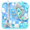 Turquoise Diamond Butterfly Live Wallpaper icon