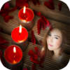 candle flame light photo frame costume editor icon