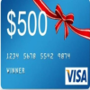 get 10 $1000 gift cards; play, share, win icon