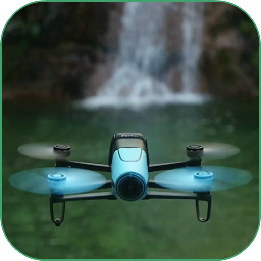 Waterfall by Drone Video LWP icon