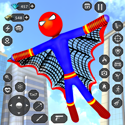 Stick Rope Hero Superhero Game icon