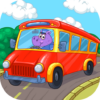 Kids bus icon