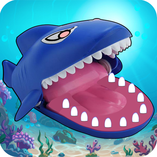 Shark Dentist biting finger game icon