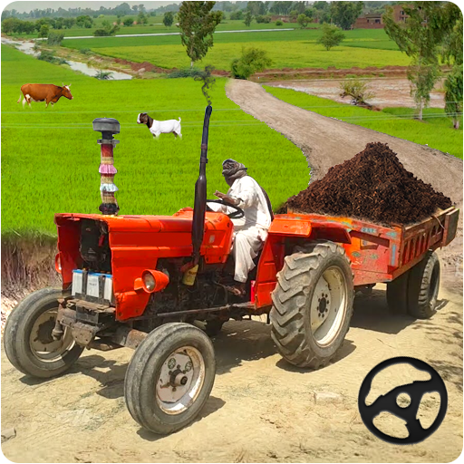 Tractor Trolley Sand Transport icon