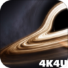 4K Black Hole Horizon Video Live Wallpaper icon