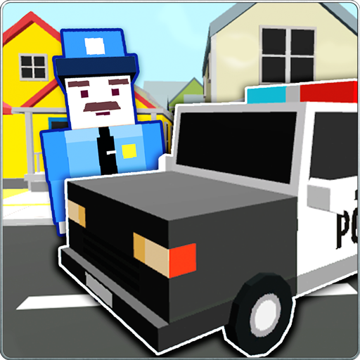 Blocky Police Car Simulator 3D icon