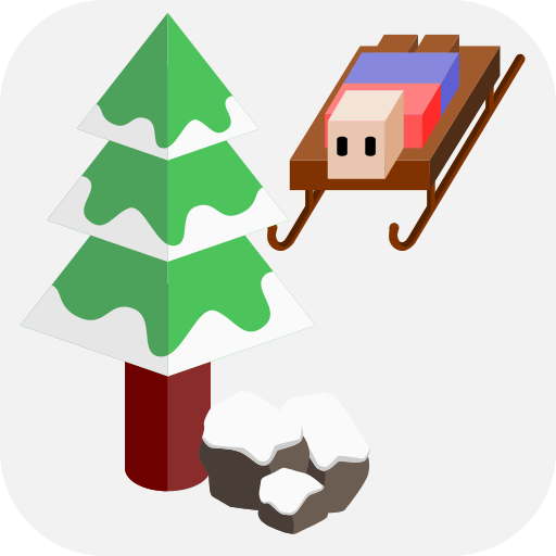 Downhill slide icon