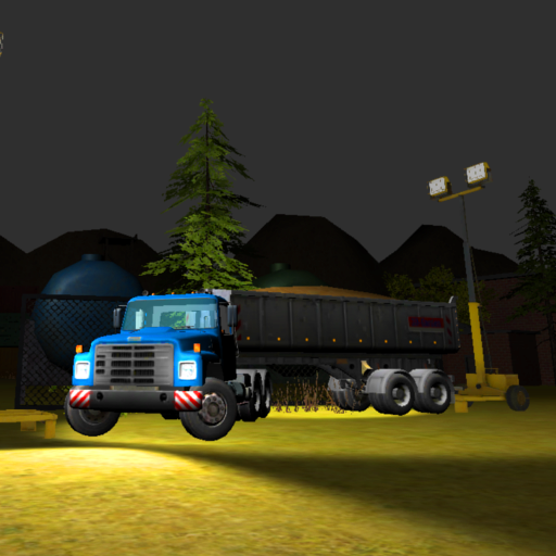 Sand Transport Truck 3D: Night icon