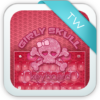 Girly Skull Keyboard icon