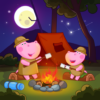 Hippo Family: Mountain Camping icon