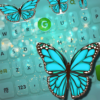 Turquoise Diamond Butterfly Keyboard Theme icon