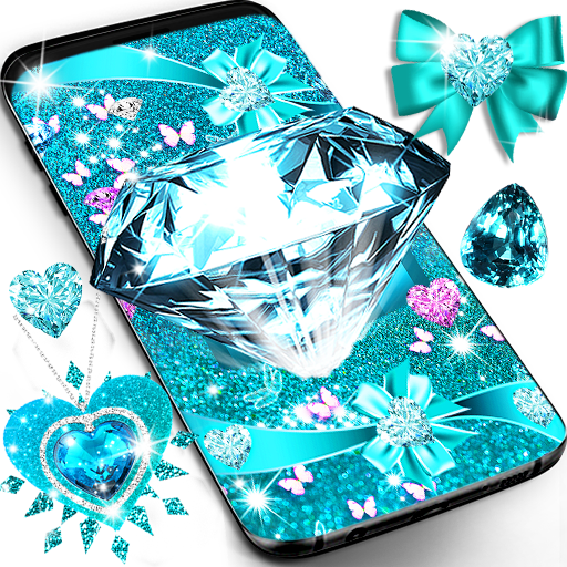 Turquoise diamonds wallpapers icon