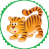 Tigers in cage icon