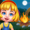 Summer Vacation Fire Camping Adventure Fun Game icon