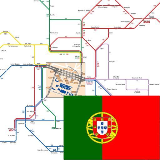 PORTO METRO BUS ROUTE MAP icon