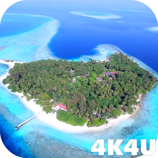 4K Maldives Paradise Drone Live Wallpapers icon