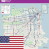 SAN FRANCISCO METRO RAIL BUS MUNI MAP サンフランシスコ旧金山 icon